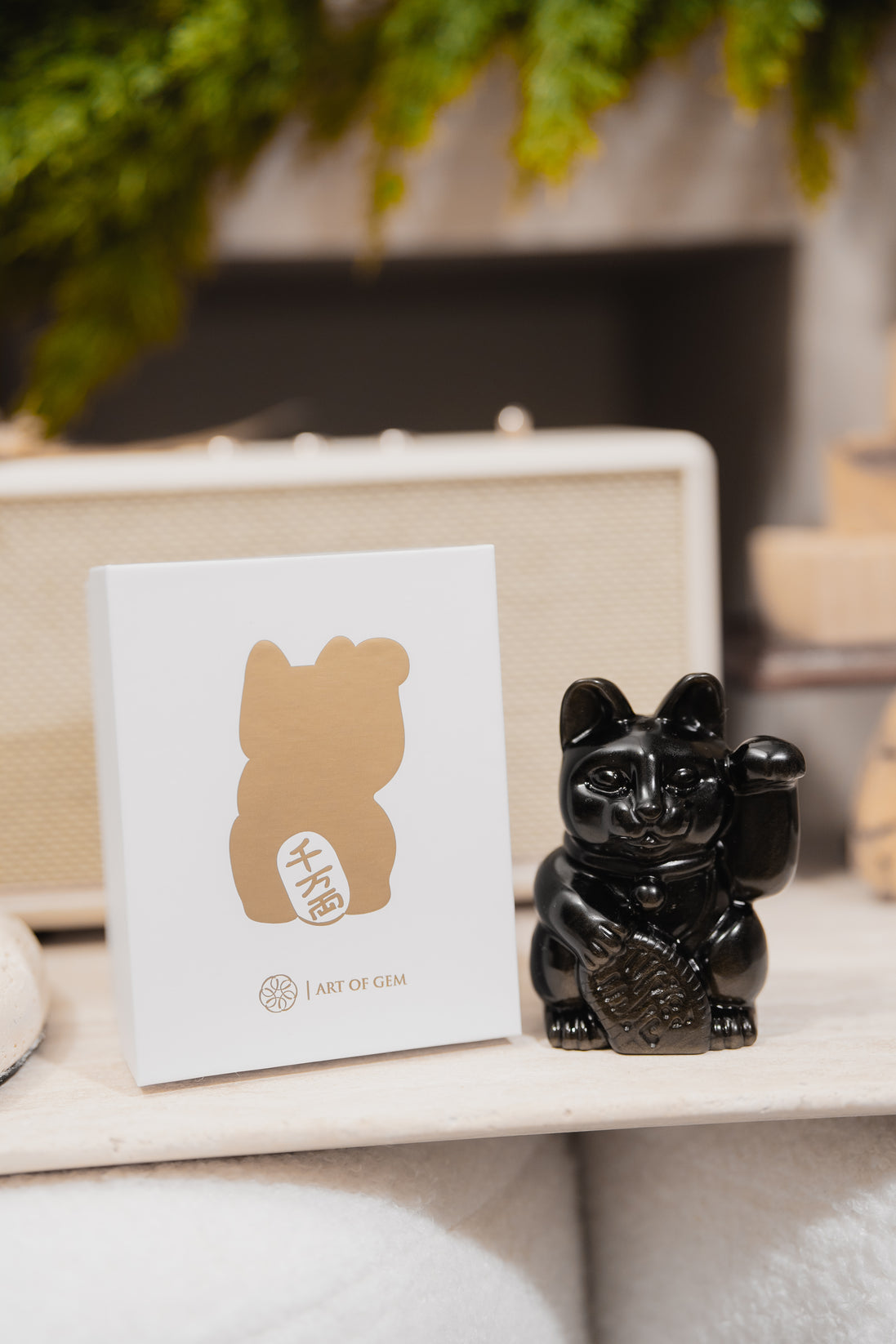 原創設計 | 金曜石招財貓 [招財及保護能量] - ART OF GEM 