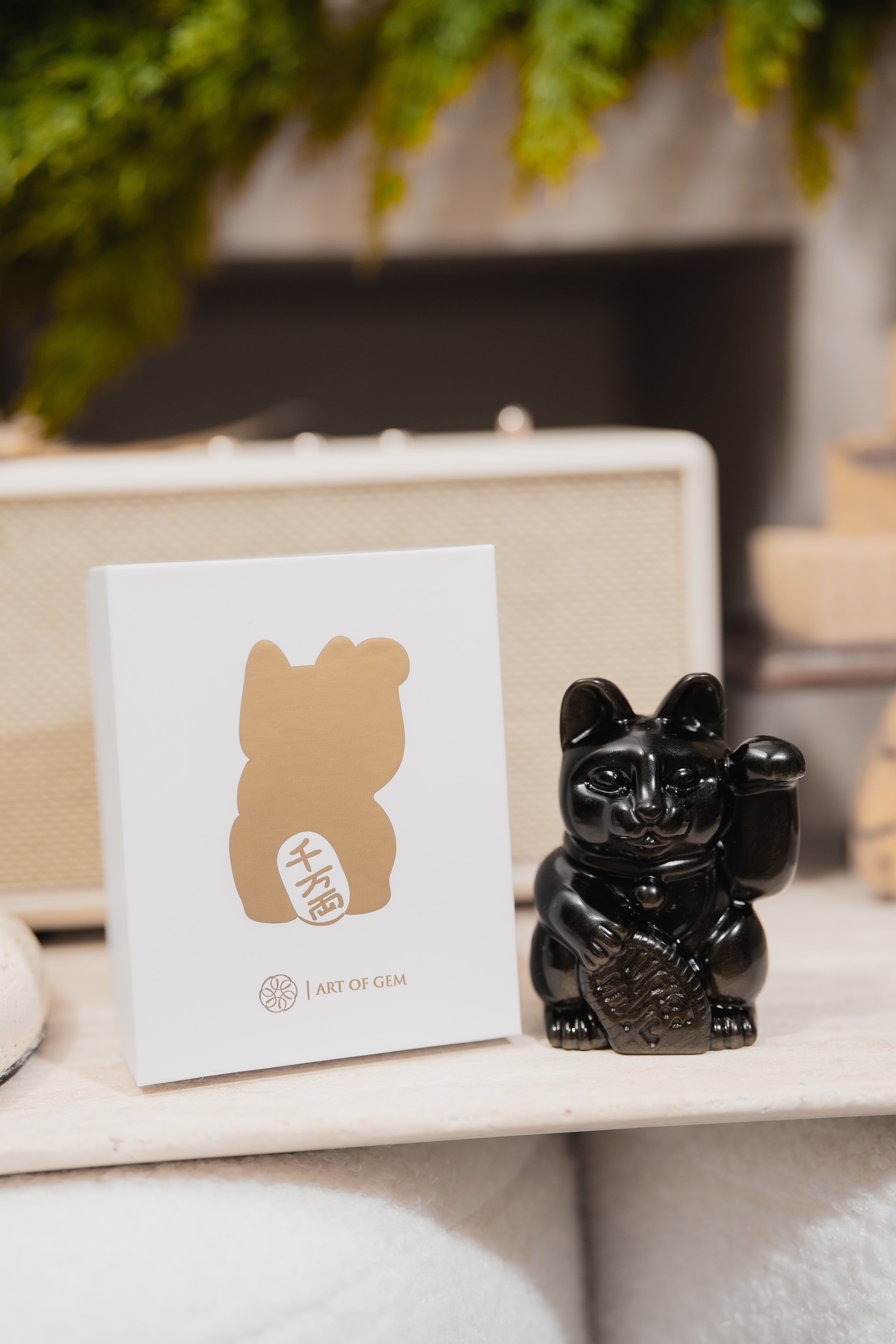 原創設計 | 金曜石招財貓 [招財及保護能量] - ART OF GEM 