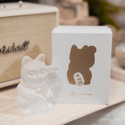 原創設計 | 透石膏招財貓  [淨化能量] - ART OF GEM 