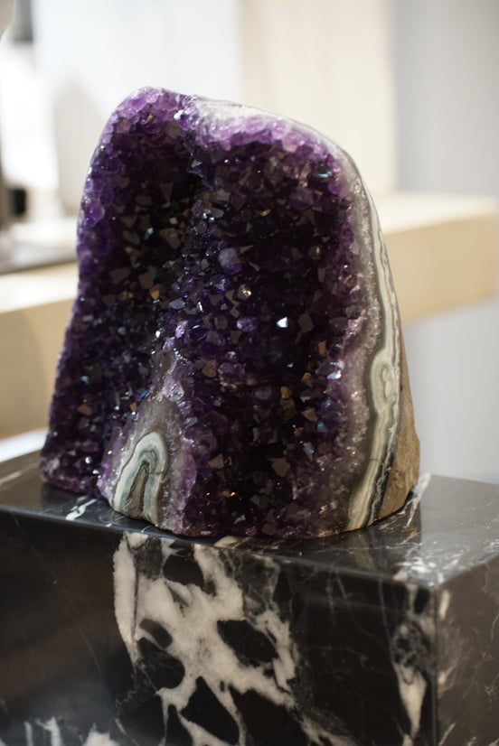 [推薦!] 烏拉圭頂級帝王紫紫晶鎮 - ART OF GEM 