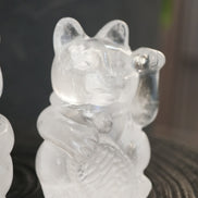 原創設計 | 白水晶招財貓 [淨化能量] - ART OF GEM 