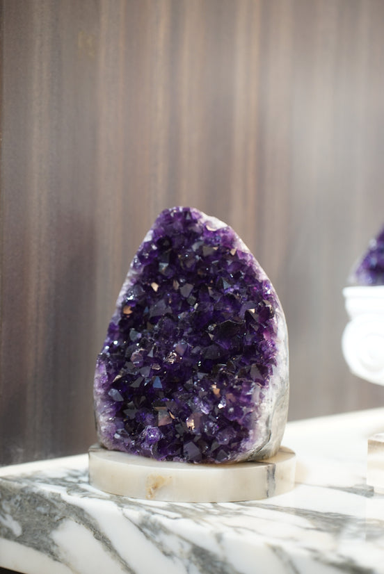 烏拉圭頂級帝王紫大晶牙紫晶鎮 （帶紫晶花） - ART OF GEM 