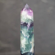 紫藍綠羽毛螢石柱 - ART OF GEM 