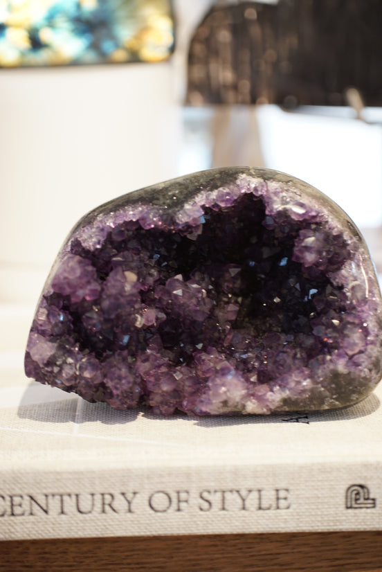 烏拉圭頂級紫晶洞 (共生方解石） - ART OF GEM 