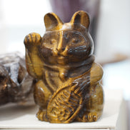 原創設計 | 虎眼石招財貓  [招財能量] - ART OF GEM 