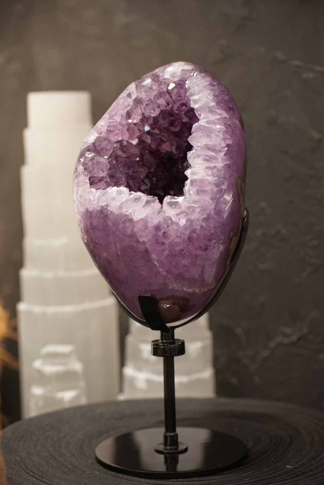 罕有巴西全瑪瑙拋光紫晶洞 - ART OF GEM 