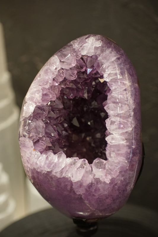 罕有巴西全瑪瑙拋光紫晶洞 - ART OF GEM 