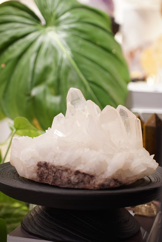 巴西白水晶簇 （帶粉調）𝐖𝐡𝐢𝐭𝐞 𝐐𝐮𝐚𝐫𝐭𝐳 𝐂𝐥𝐮𝐬𝐭𝐞𝐫 - ART OF GEM 