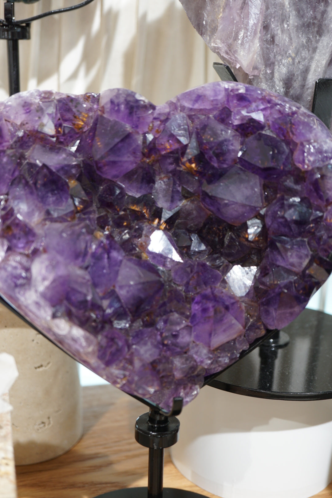 巴西深紫紫鈦晶瑪瑙心心 - ART OF GEM 