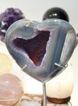 巴西瑪瑙紫晶心心 - ART OF GEM 