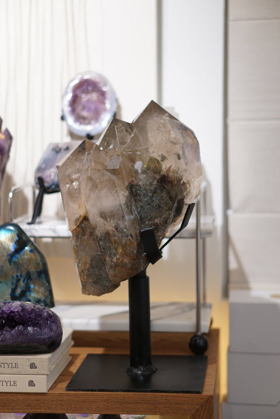 大型綠幽靈晶簇 Green Phantom Cluster - ART OF GEM 