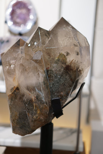 大型綠幽靈晶簇 Green Phantom Cluster - ART OF GEM 