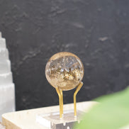 金髮晶球 Golden Rutiled Quartz Sphere - ART OF GEM 