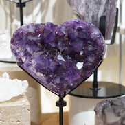 巴西深紫紫鈦晶瑪瑙心心 - ART OF GEM 