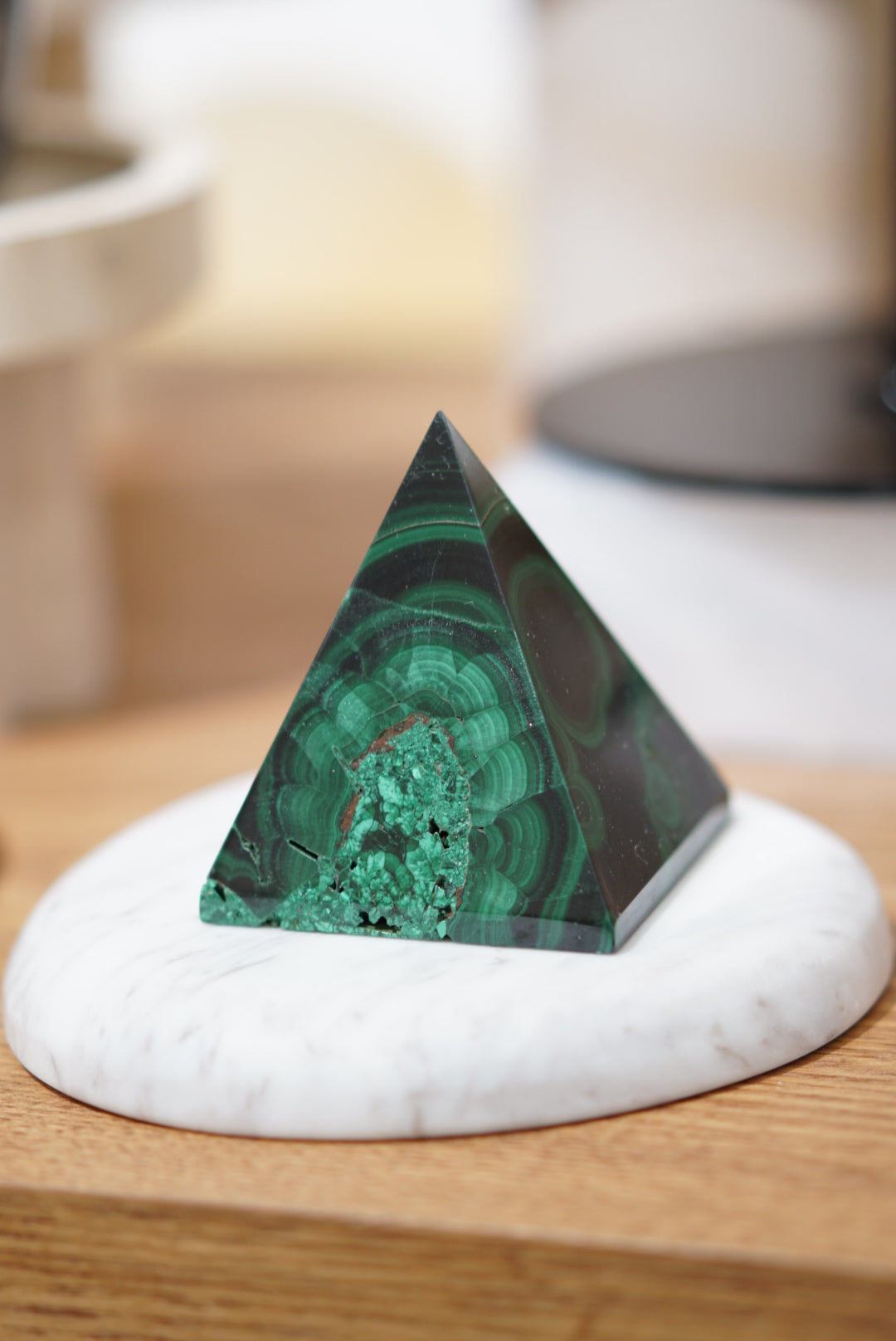非洲孔雀石金字塔 - ART OF GEM 