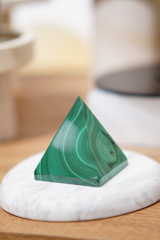 非洲孔雀石金字塔 - ART OF GEM 