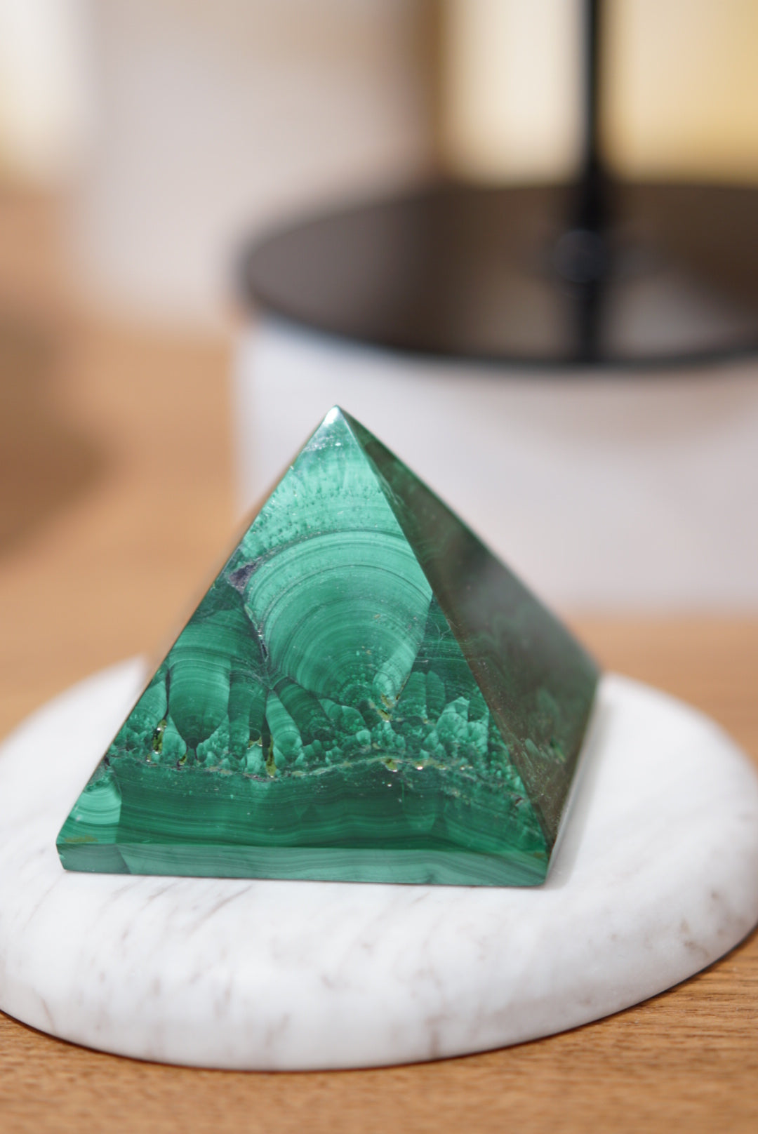 非洲孔雀石金字塔 - ART OF GEM 