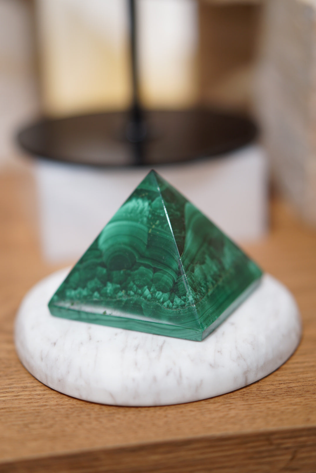 非洲孔雀石金字塔 - ART OF GEM 