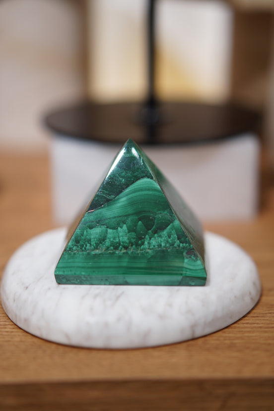 非洲孔雀石金字塔 - ART OF GEM 