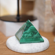 非洲孔雀石金字塔 - ART OF GEM 