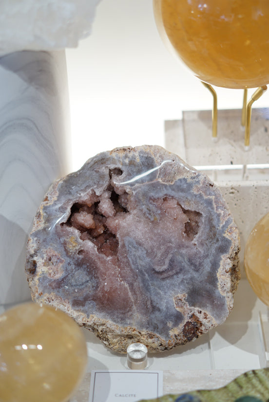 巴西粉紫晶板 - ART OF GEM 