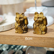 原創設計 | 虎眼石招財貓  [招財能量] - ART OF GEM 