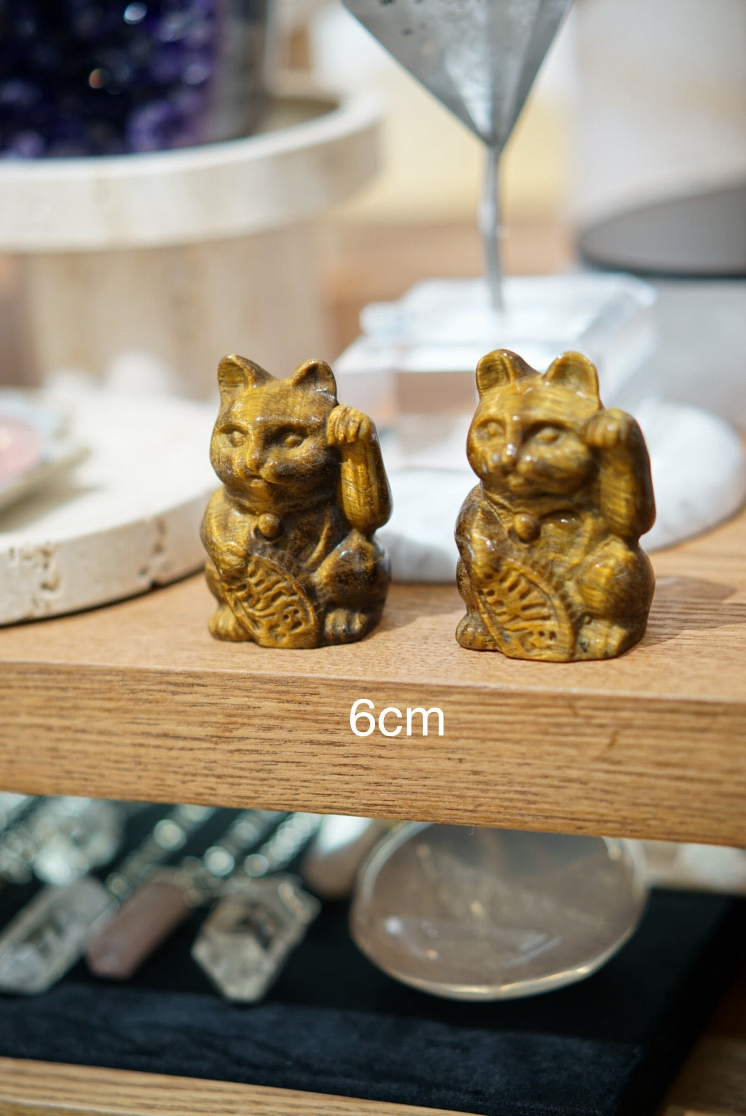 原創設計 | 虎眼石招財貓  [招財能量] - ART OF GEM 