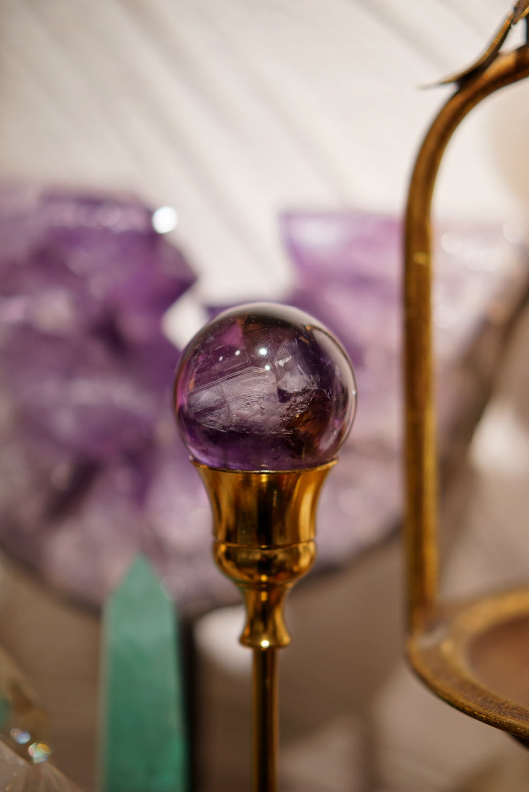 帶上帝指紋巴西紫晶球 - ART OF GEM 