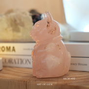 原創設計 | 粉晶招財貓 [愛情及人緣能量] - ART OF GEM 