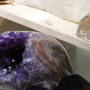 罕有巴西全瑪瑙拋光紫晶洞 - ART OF GEM 