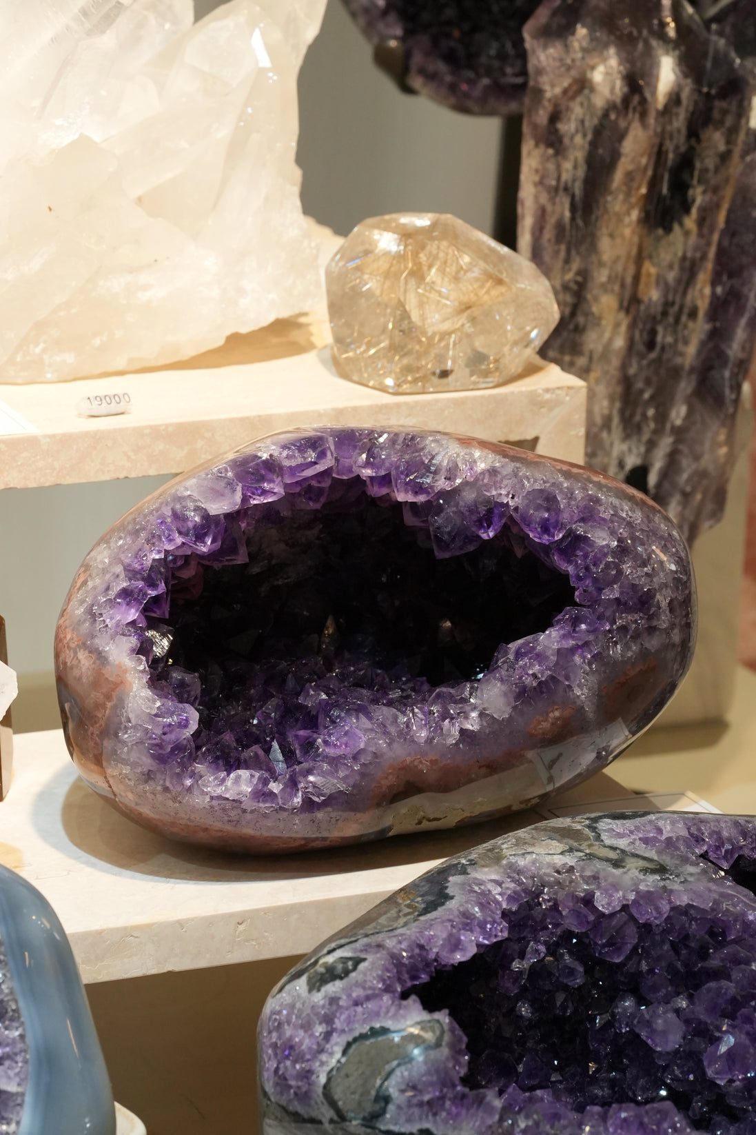 罕有巴西全瑪瑙拋光紫晶洞 - ART OF GEM 