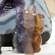 原創設計 | 螢石招財貓 [招財能量及加強創意] - ART OF GEM 