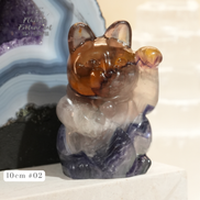 原創設計 | 螢石招財貓 [招財能量及加強創意] - ART OF GEM 