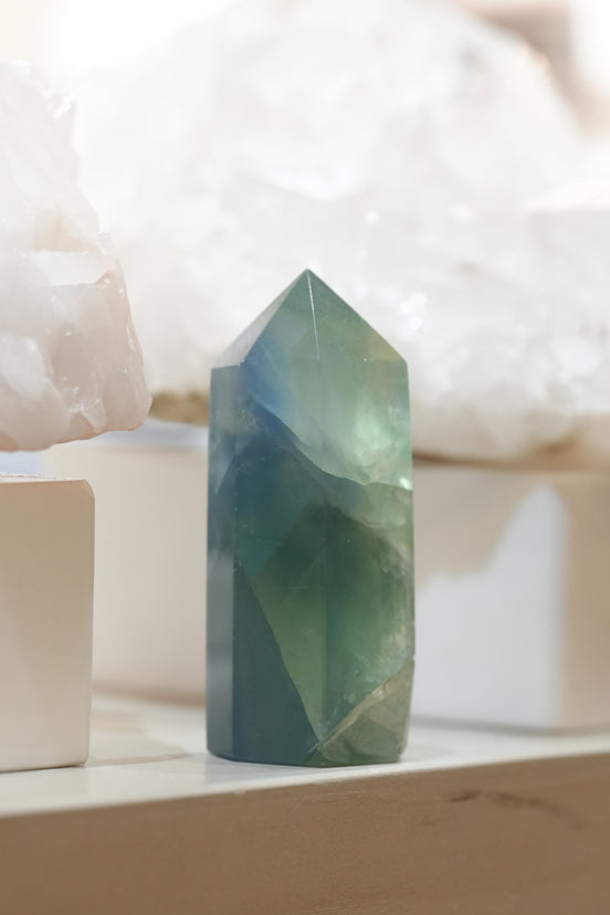 藍綠螢石柱 - ART OF GEM 