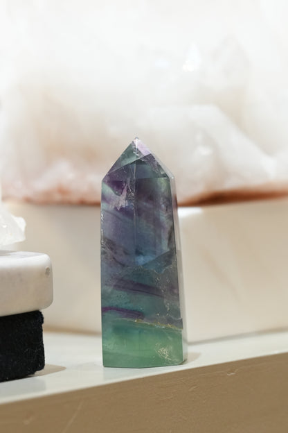 紫藍綠螢石柱 - ART OF GEM 
