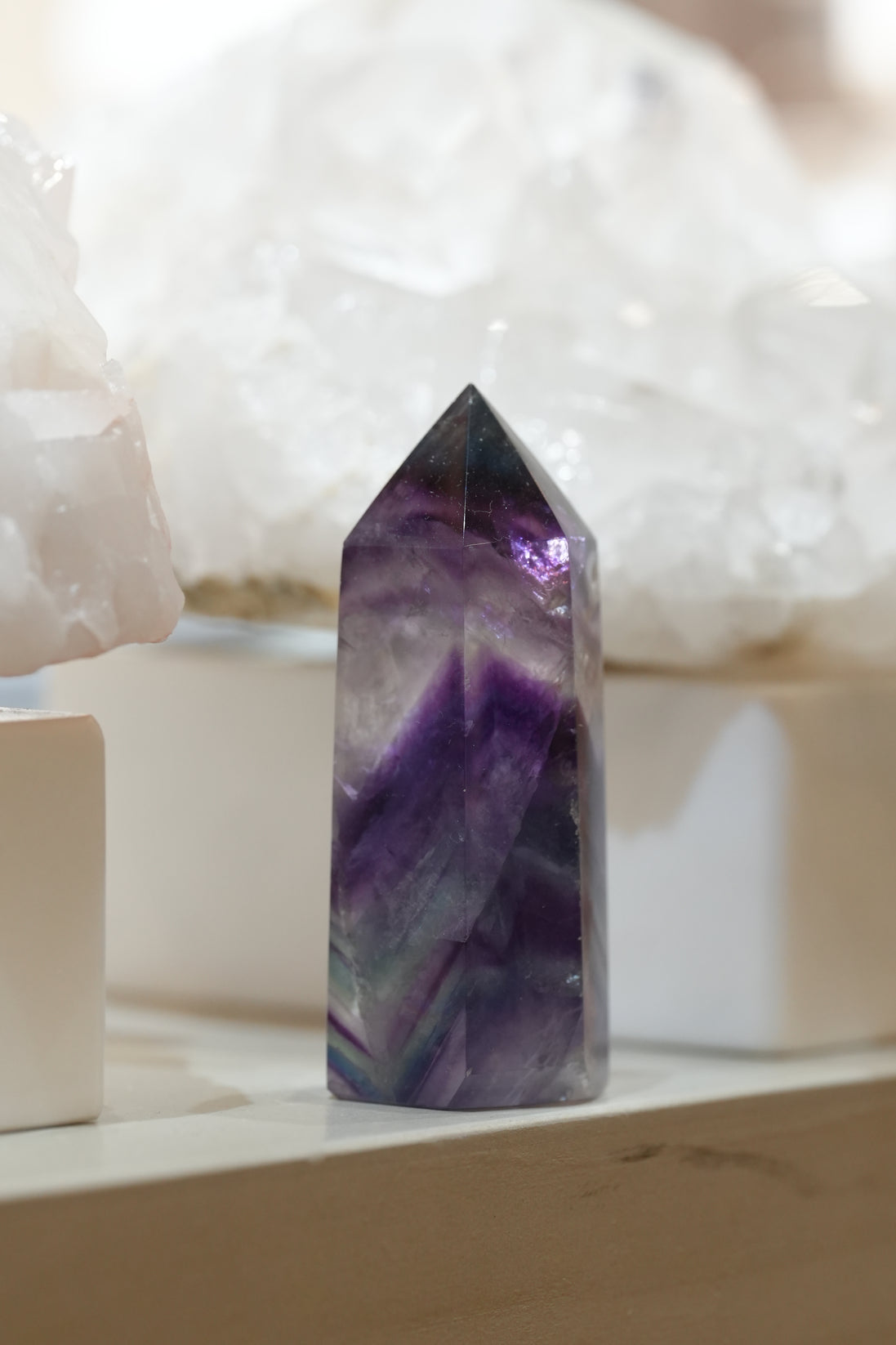 紫綠螢石柱 - ART OF GEM 