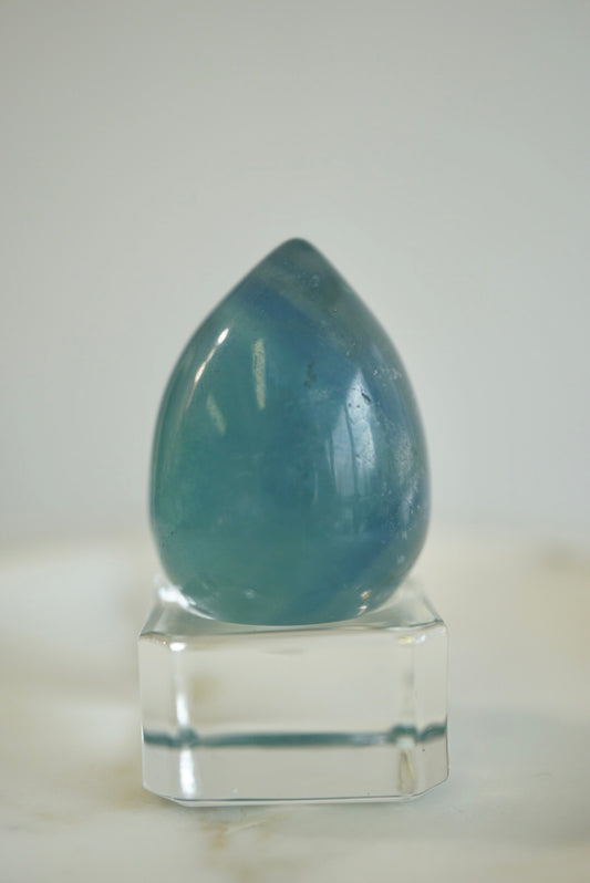 巴西藍綠螢石蛋 Brazil Fluorite egg