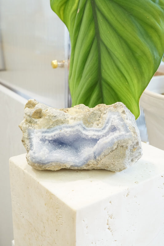 南非藍紋瑪瑙原石 Raw Blue Lace Agate