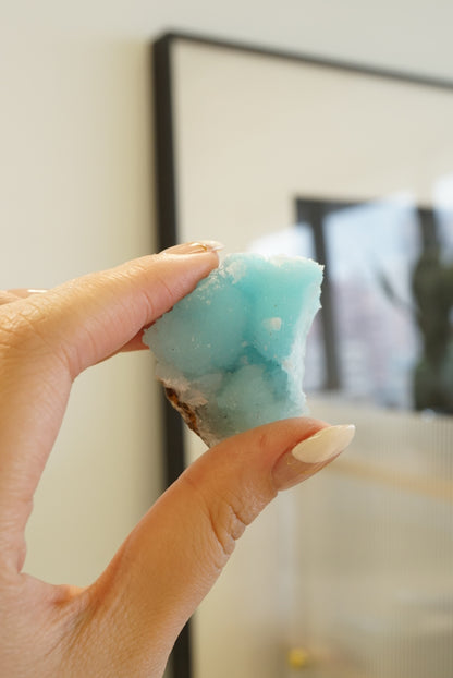 藍霰石/ 藍文石原石 Raw Blue Aragonite - ART OF GEM 