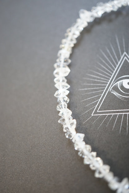 美國赫基蒙閃靈鑽手鍊 Herkimer Diamond Bracelet - ART OF GEM 