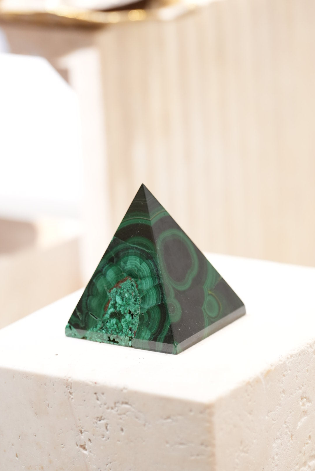 非洲孔雀石金字塔 - ART OF GEM 