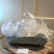 Collection-grade Indian Himalayan white crystal cluster