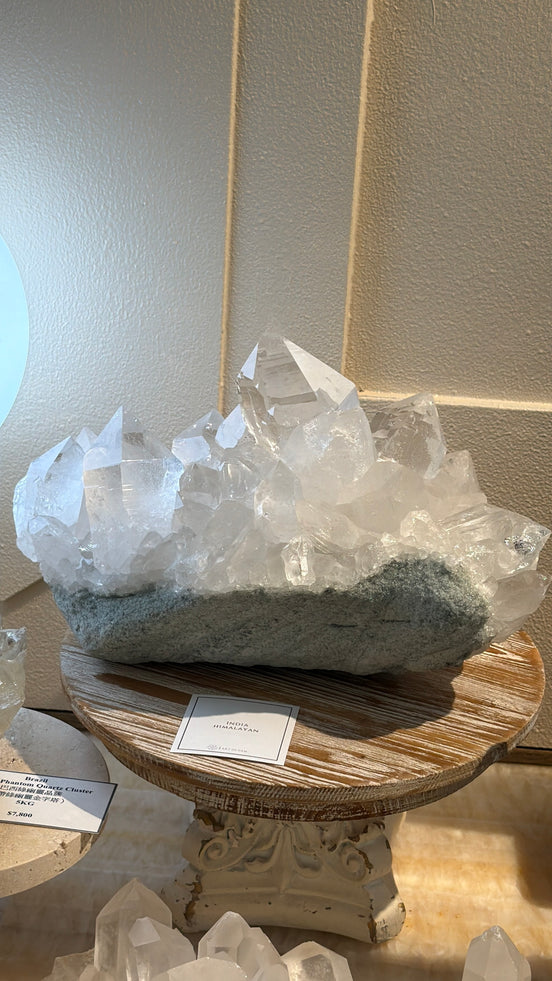 收藏級印度喜馬拉雅白水晶簇