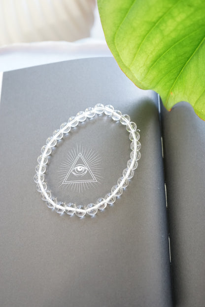 印度喜馬拉雅白水晶手串 (6mm) India Himalayan White Quartz Bracelet (6mm) - ART OF GEM 
