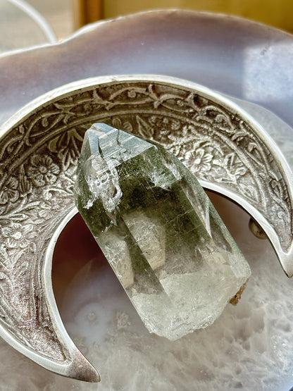 印度喜馬拉雅綠幽靈白水晶 India Himalayan White Quartz with green phantom - ART OF GEM 