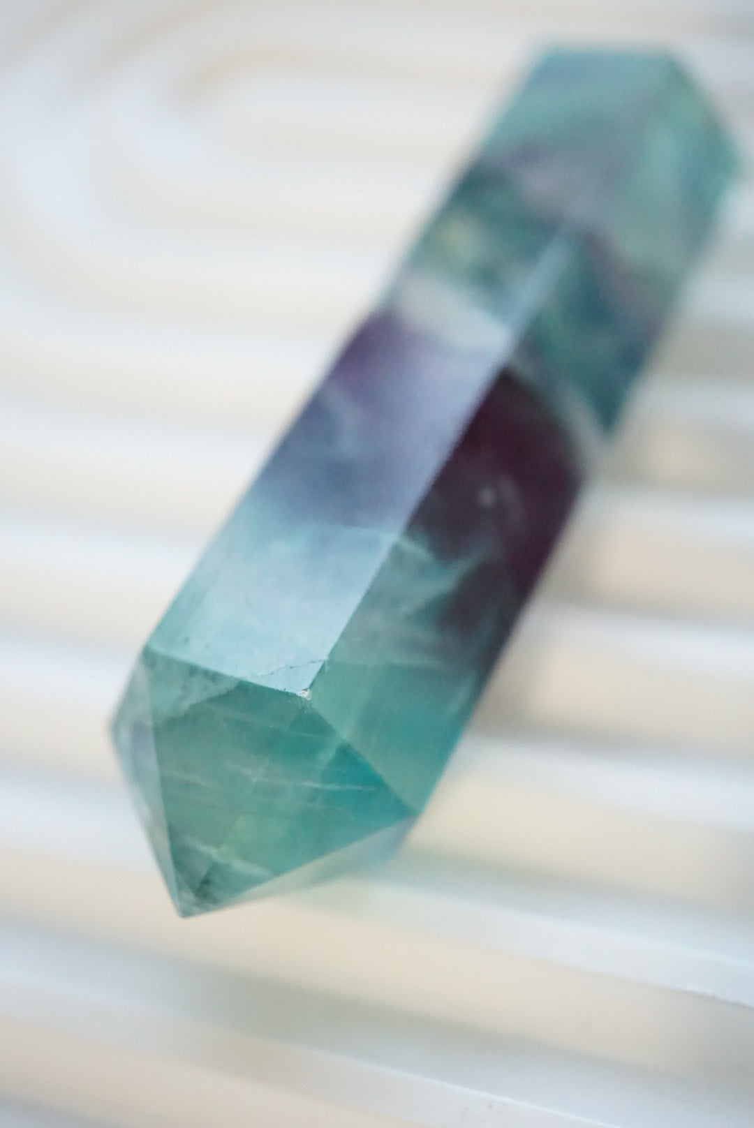 巴西螢石雙尖 Brazil Fluorite Double Terminate (DT)