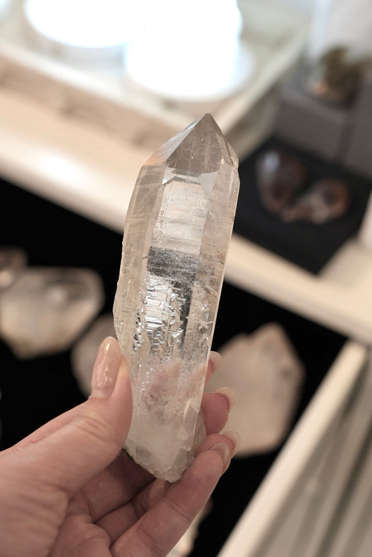 Indian Himalayan Green Phantom quartz