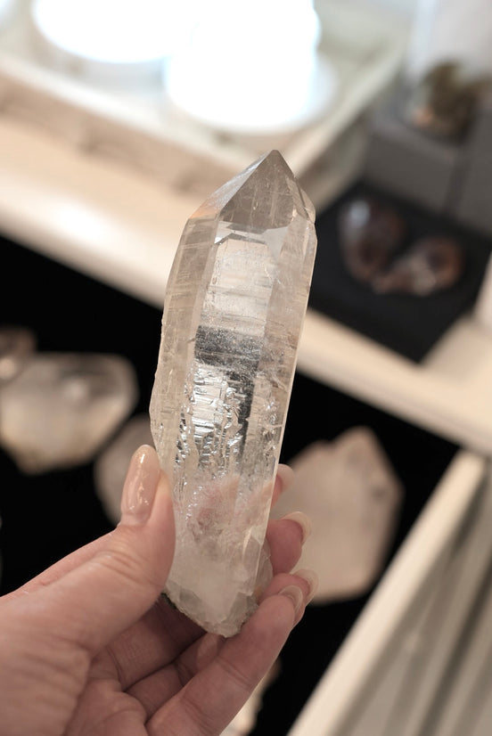 Indian Himalayan Green Phantom quartz