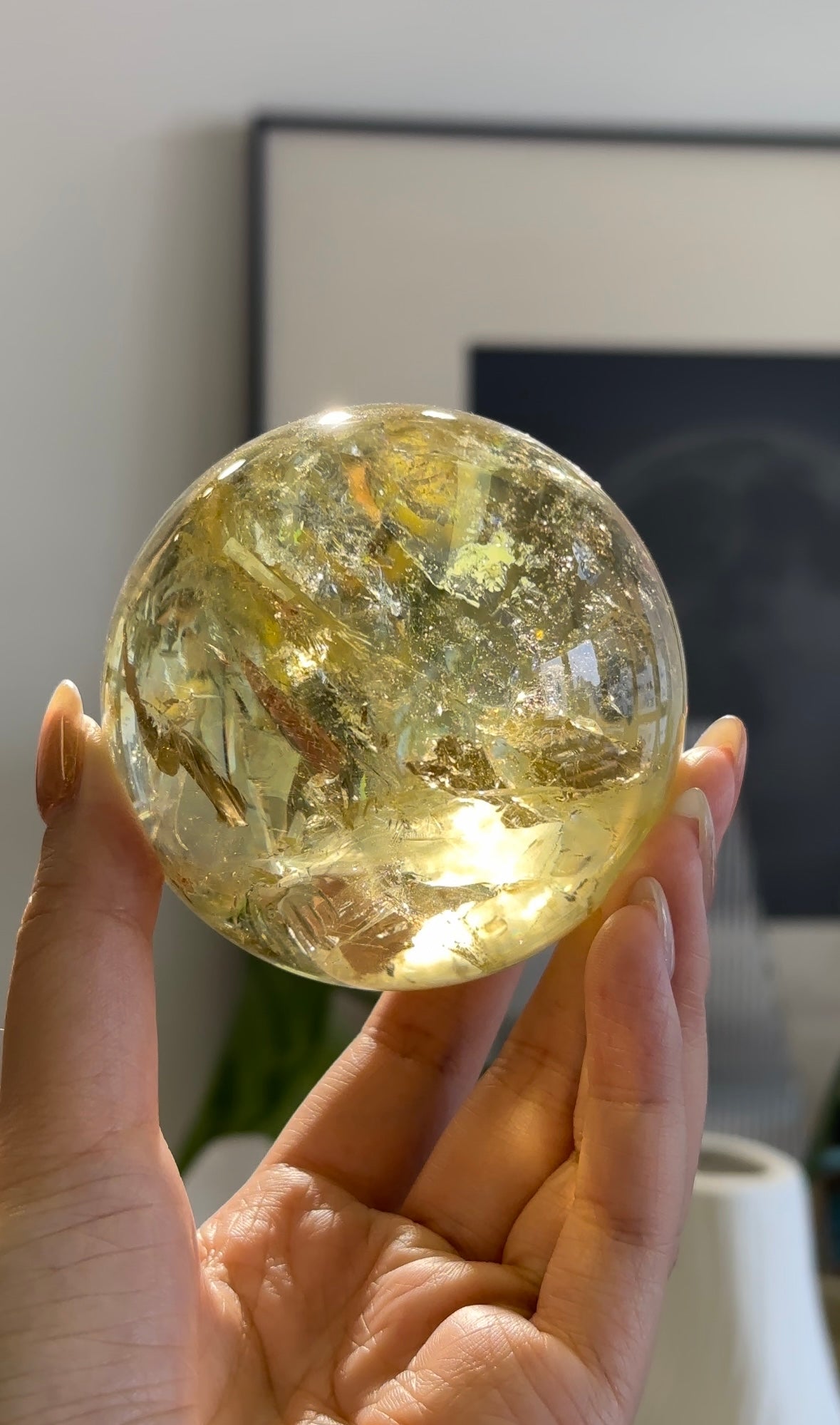 70mm 黃水晶球 Citrine Sphere