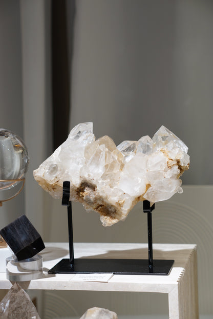 3KG 收藏級印度黃金喜馬拉雅水晶簇 Golden India Himalayan White Quartz Cluster - ART OF GEM 